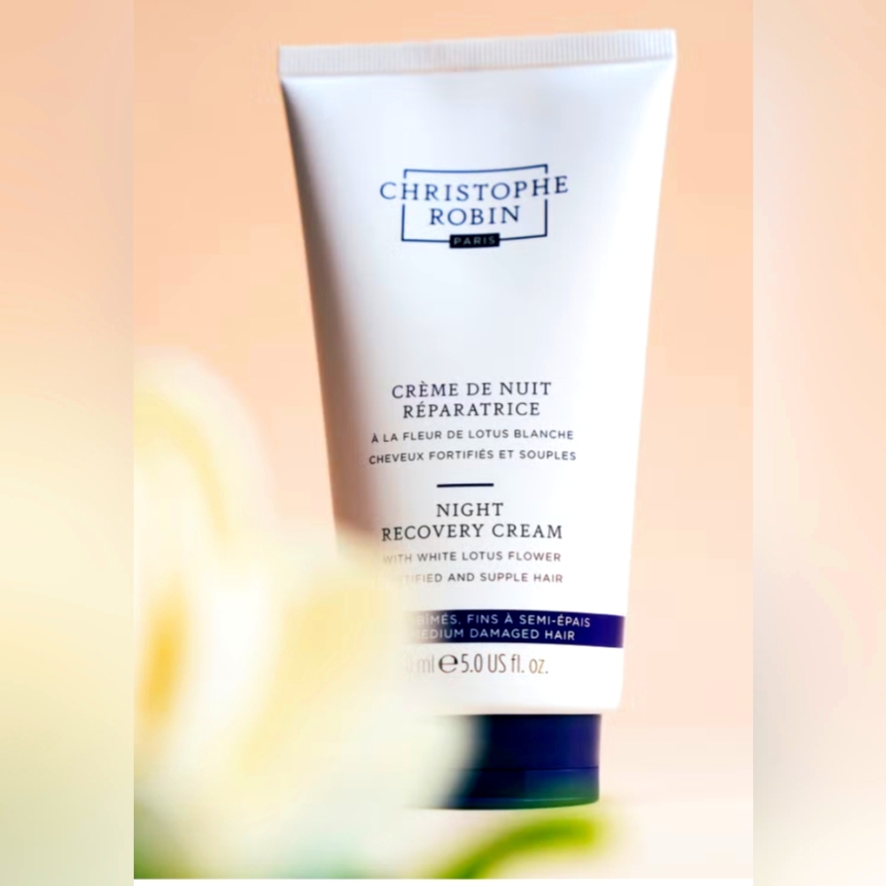 CHRISTOPHE ROBIN Night Recovery Cream With White Lotus Flower